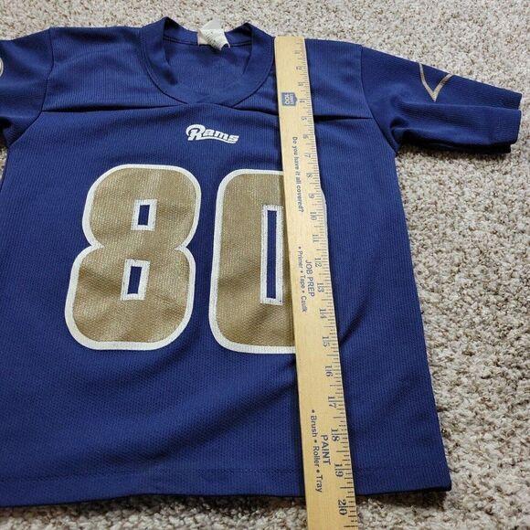 Vintage St. Louis Rams Isaac Bruce #80 Retro Jersey Boys 8 GTS Made In The USA - Picture 5 of 9